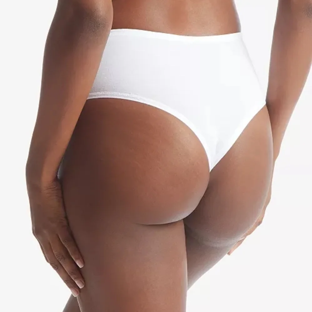 Hanky Panky Women's Playstretch Natural Rise Thong – White, Style 721924